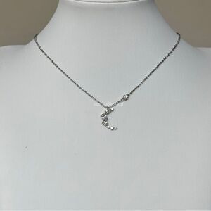 Atelier Swarovski Crystal Rhodium Penelope Cruz Moonsun Moon Necklace 5508442